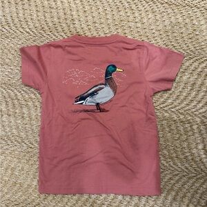 Children's Mallard Duck Graphic Tee - Red